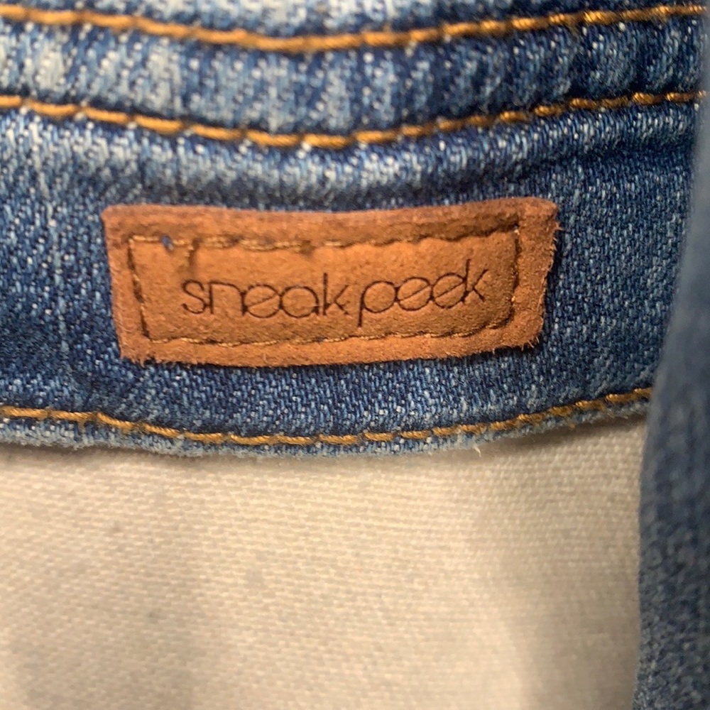 Sneak Peek | Distressed Denim Jean Jacket | Small - Picture 5 of 5